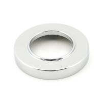 The Polished Chrome Rose on a White Background