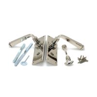 The Polished Nickel Sleek Architectural Privacy Suite Bathroom Lever Handles The Polished Nickel Sleek Architectural Privacy Suite Bathroom Lever Handles
