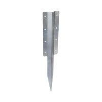 The Pre Galvanised Railway Sleeper Straight Inline Spikes - Double on a White Background