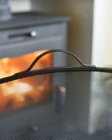 Close Up Of "The Quadrata" Black Fire Guard Handle