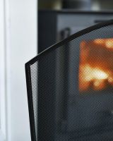 Close Up Of "The Quadrata" Black Fire Guard Edge