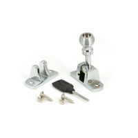 The Radiused Beehive Brighton Sash Window Fastener in Polished Chrome with all Components The Radiused Beehive Brighton Sash Window Fastener in Polished Chrome with all Components