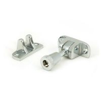 The Radiused Knurled Brighton Sash Window Fastener in Polished Chrome on a White Background The Radiused Knurled Brighton Sash Window Fastener in Polished Chrome on a White Background