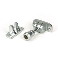 Radiused Rounded Sash Window Fastener - Satin Chrome Radiused Rounded Sash Window Fastener - Satin Chrome