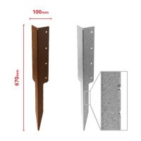 The Railway Sleeper Corner Spikes - Double Dimensions 