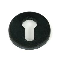 The Round Concealed Euro Profile Escutcheon - Beeswax on a White Background The Round Concealed Euro Profile Escutcheon - Beeswax on a White Background