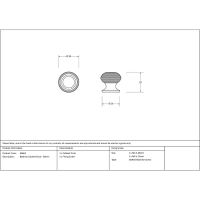 The Satin Chrome 30mm Traditional Beehive Cabinet Knob Technical Drawings and Dimensions The Satin Chrome 30mm Traditional Beehive Cabinet Knob Technical Drawings and Dimensions