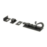 The Shepherds Crook Security Bolt for Windows & Doors 4" in a Bees Wax Finish on a White Background The Shepherds Crook Security Bolt for Windows & Doors 4" in a Bees Wax Finish on a White Background