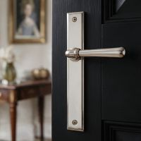 The Slimline Smooth Lever Espagnolette Door Latch on a Hallway Door in a Traditional Home - Digital Illustration 