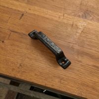The Small Iron Rim Lock Keep Displayed on a Workbench - Digital Illustration The Small Iron Rim Lock Keep Displayed on a Workbench - Digital Illustration