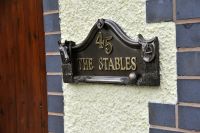 "The Stables" Bronze House Plaque