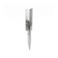 The Stainless Steel Railway Sleeper Corner Spikes - Double on a White Background