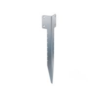 The Stainless Steel Railway Sleeper Corner Spikes - Single on a White Background