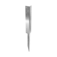 The Stainless Steel Railway Sleeper Corner Spikes - Triple on a White Background 