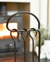 Close Up Of "The Tentorium" Three Piece Companion Set Tool Handles Close Up Of "The Tentorium" Three Piece Companion Set Tool Handles