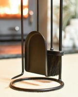 Close Up Of "The Tentorium" Three Piece Companion Set Tools Close Up Of "The Tentorium" Three Piece Companion Set Tools