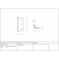 A Pair of Stormproof Hinges in Three Finishes