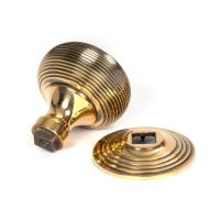 The Traditional Beehive Centre Door Knob Shown FromBehind with Rose