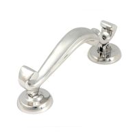 The Traditional Doctor"s Door Knocker Polished Stainless Steel Shown on its Side on a White Background The Traditional Doctor"s Door Knocker Polished Stainless Steel Shown on its Side on a White Background
