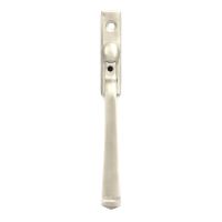 The Valen Tapered Window Espagnolette Handle in Satin Stainless Steel Shown from the Front on a White Background