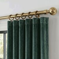 The “Vanderbilt Ball” Curtain Rail Finial Mounted in a Cream Coloured Contemporary Home - Digital Illustration The “Vanderbilt Ball” Curtain Rail Finial Mounted in a Cream Coloured Contemporary Home - Digital Illustration