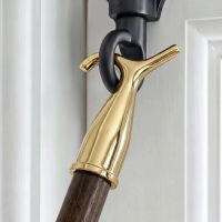 The Wooden and Brass Window Pole in a Brass Effect Finish Used on an out of Reach Window Lock - Digital Illustration The Wooden and Brass Window Pole in a Brass Effect Finish Used on an out of Reach Window Lock - Digital Illustration