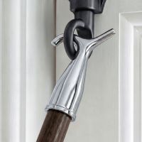 The Wooden and Brass Window Pole in a Bright Chrome Effect Finish Used on an out of Reach Window Lock - Digital Illustration The Wooden and Brass Window Pole in a Bright Chrome Effect Finish Used on an out of Reach Window Lock - Digital Illustration
