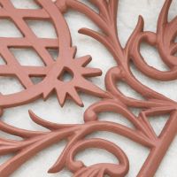 Ornate Floral Pattern on the "Thistledown" Rectangle Doormat 