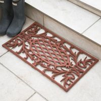 "Thistledown" Rectangle Doormat in situ by the Door