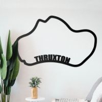 Thruxton Race Track Crated From Steel and Finished in Black