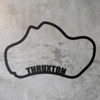 Thruxton Race Track Wall Art on a Rustic Grey Wall