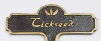 Tickseed Brass Garden Plant Sign