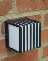 Top view of exterior wall light