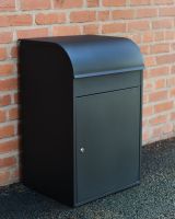 Titan Large Parcel box in Black Steel main image