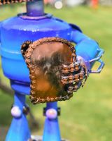 Recycled Toaster Robot Toast close up