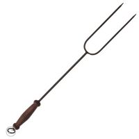 Toasting fork with wooden handle Toasting fork with wooden handle