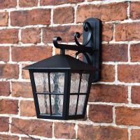 Top Fix Wall Lantern with Traditional Ornate Bracket