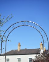 Top Of The Herb Garden Natural Lacquer Rose Arch  Top Of The Herb Garden Natural Lacquer Rose Arch