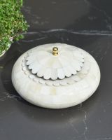 Top view of intricate detail on Elegant "Eira" Keepsake Bowl