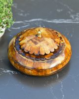 Top view of amber trinket bowl