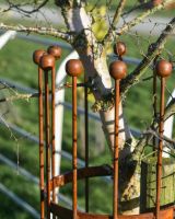 top Of The Wrought Iron Traditional "Fernhill" Rustic Tree Guard top Of The Wrought Iron Traditional "Fernhill" Rustic Tree Guard