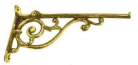 "Luciano" Ornate scroll brass wall bracket 12 x 21cm "Luciano" Ornate scroll brass wall bracket 12 x 21cm