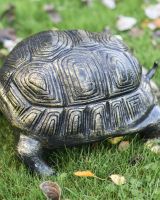 Tortoise garden sculpture aluminium shell