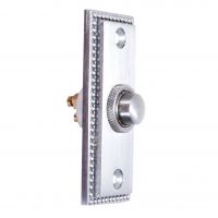 "Torvale" Satin Chrome Court Period Bell Push "Torvale" Satin Chrome Court Period Bell Push