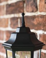 Close-Up of Pointed Lid for Traditional "Pointed" Black Aluminium Victorian Wall Lantern