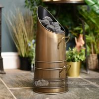 Antique Brass Traditional Coal Scuttle