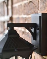 Close-Up of Traditional Black "Quest" Victorian Top-Fix Wall Lantern Close-Up of Traditional Black "Quest" Victorian Top-Fix Wall Lantern