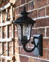 Traditional Black Aluminium Ornate Victorian Lantern - 35cm