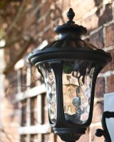 Traditional Black Aluminium Ornate Victorian Lantern - 44cm in SItu Traditional Black Aluminium Ornate Victorian Lantern - 44cm in SItu