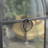 Traditional Black Arched Spark Guard Front Handle